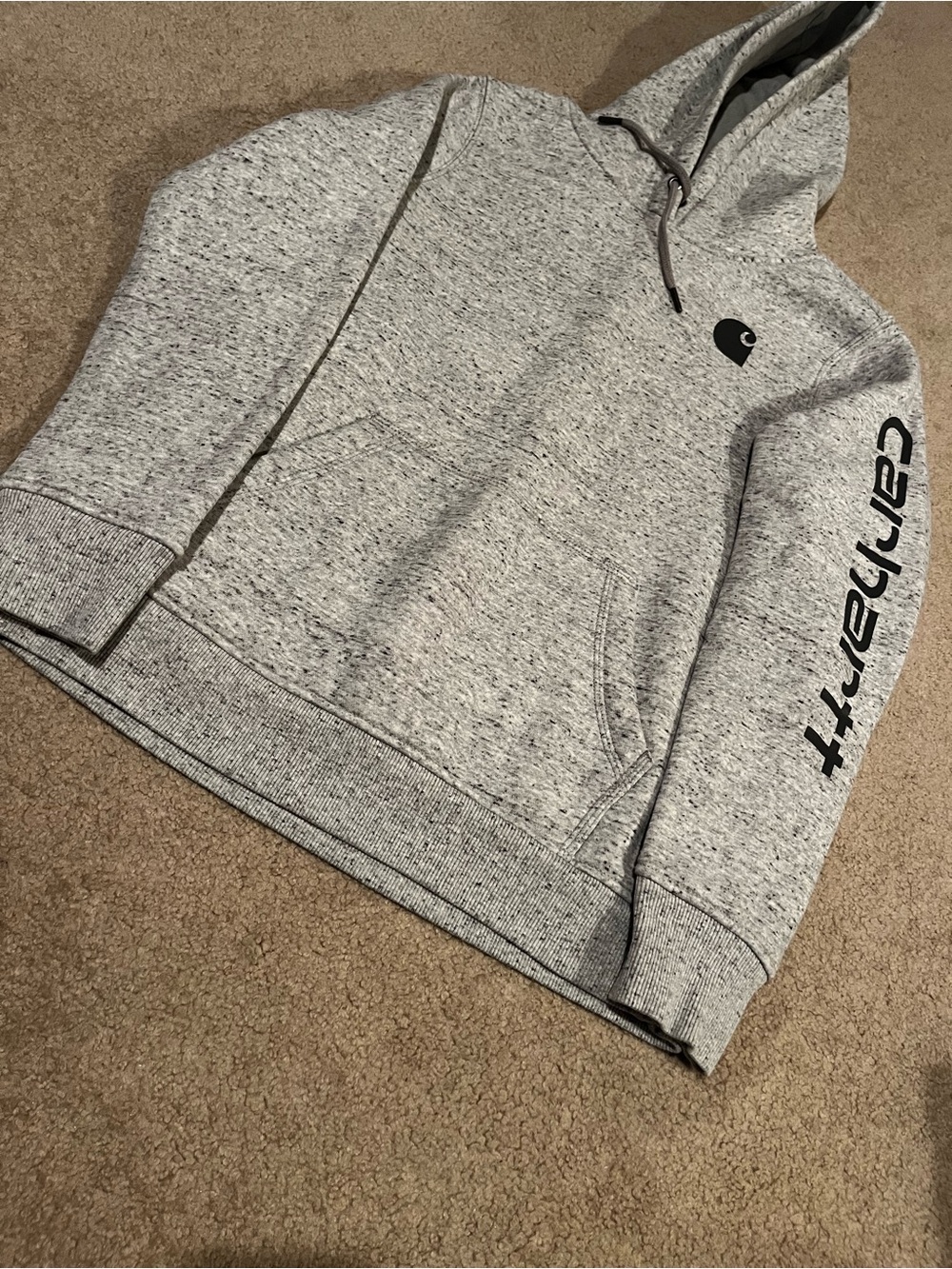 Carhartt Heather Gray Relaxed Fit Pullover Hoodie